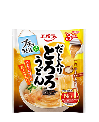 プチッとうどんプラス　だし入りとろろうどん　42ｇ×3個