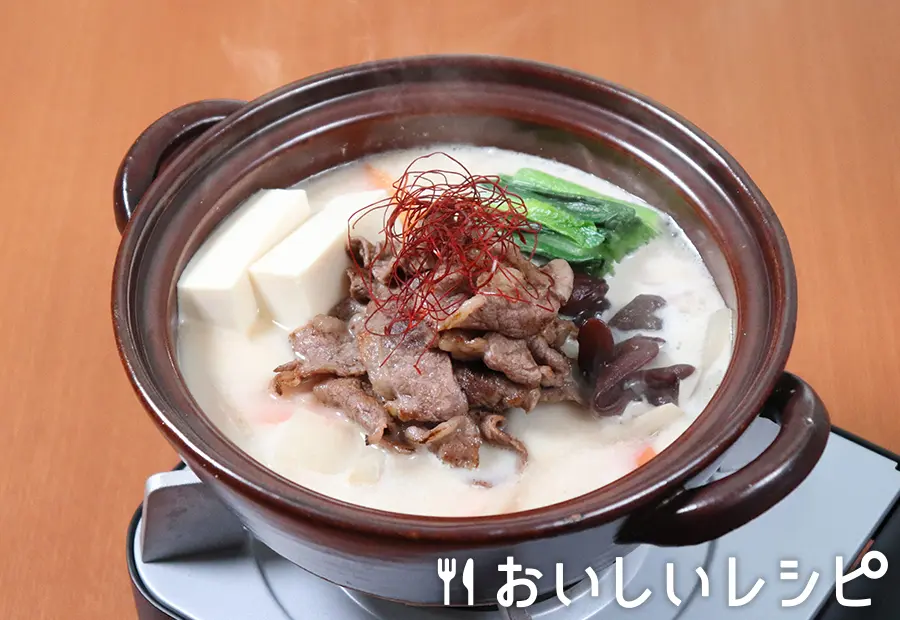 すったて汁風豆乳鍋