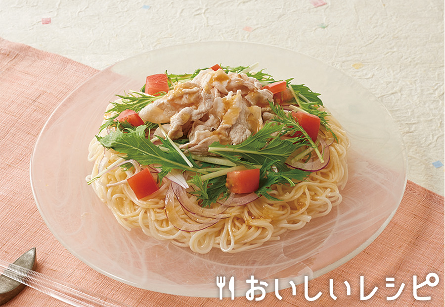 冷しゃぶサラダそうめん