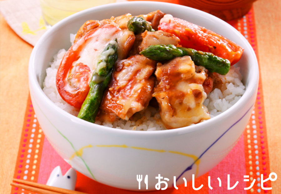 うまトマチキン焼肉丼