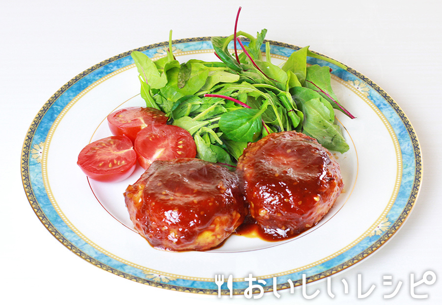 高野豆腐でハンバーグ