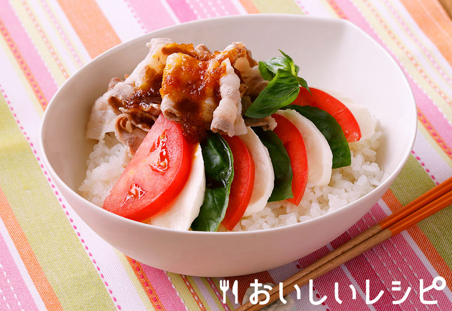 冷しゃぶカプレーゼ丼