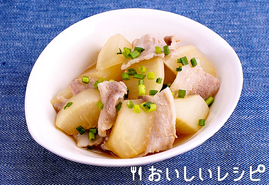 レンジと生姜焼のたれで♪大根と豚肉の生姜煮