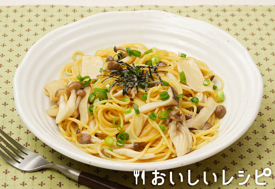 フライパンひとつで簡単きのこの和風パスタ